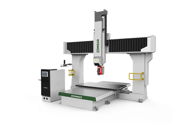 Machine CNC à bois ATC 5 axes avec changeur d'outils à carrousel