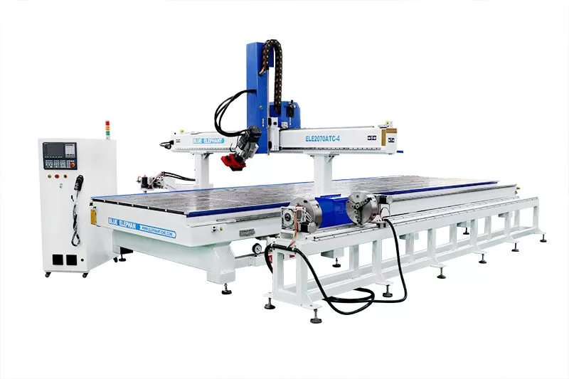 ATC CNC Router 4 Axis CNC máquina de torno de madera para torneado tallado