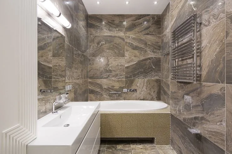 Granite Bathroom walls and vanity tops