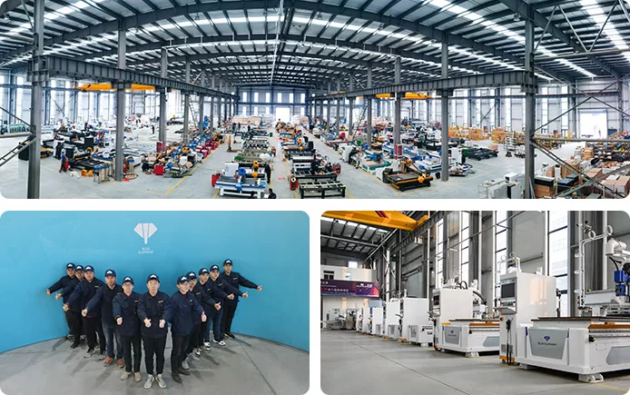 Blue Elephant CNC Vista de fábrica de la máquina ruteadora