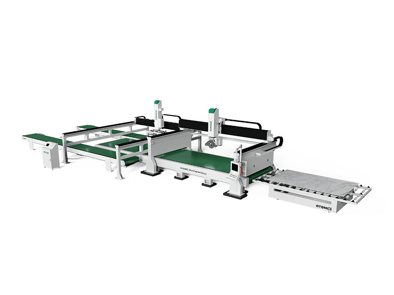 Continuous Gtanite Slab Cutting Line