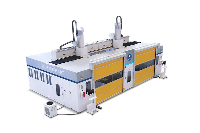 Máquina fresadora CNC de 5 ejes con mesa móvil doble EW2 1727